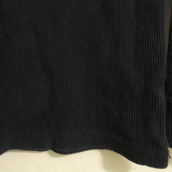 OLD NAVY | medium 7/8 | Long Sleeve Navy Blue Waffle Knit Crew Neck Shirt | NWOT - Picture 8 of 15